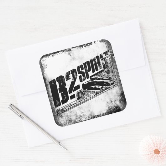 B-2 Spirit Square Sticker (Envelop)