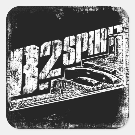 B-2 Spirit Square stickers (Voorkant)