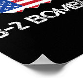 B-2 Spirit Stealth Bomber Flag Amerikaanse militai Poster (Hoek)