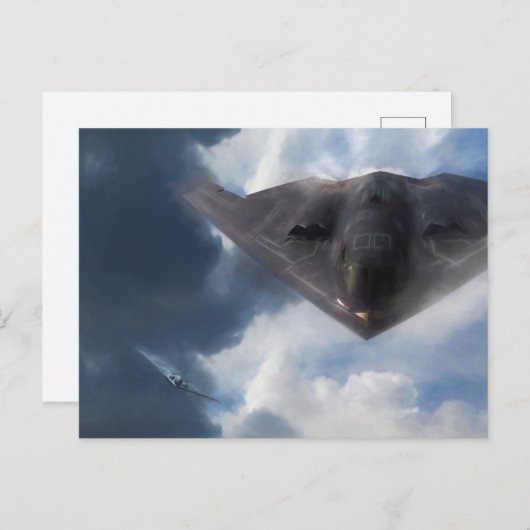 B-2 Spirit Stealth Bomber GHOST MAKER Briefkaart (Voorkant / Achterkant)