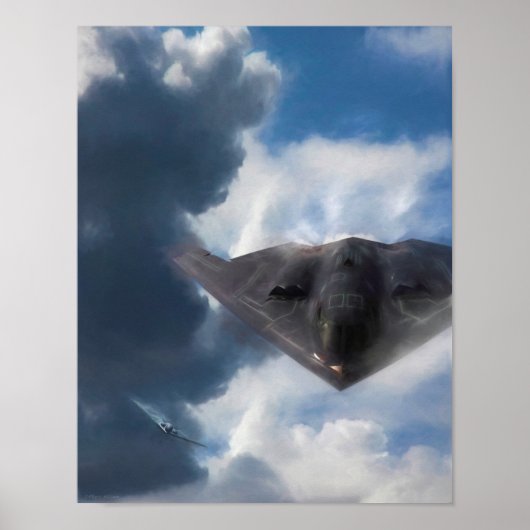 B-2 Spirit Stealth Bomber GHOST MAKER Poster (Voorkant)