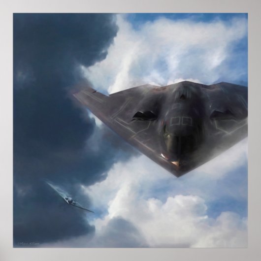 B-2 Spirit Stealth Bomber GHOST MAKER Poster (Voorkant)
