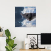 B-2 Spirit Stealth Bomber GHOST MAKER Poster (Thuiskantoor)