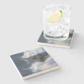 B-2 Spirit Stealth Bomber GHOST MAKER Stenen Onderzetter (Zijkant)