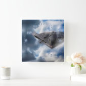 B-2 Spirit Stealth Bomber GHOST MAKER Vierkante Klok (Huis)