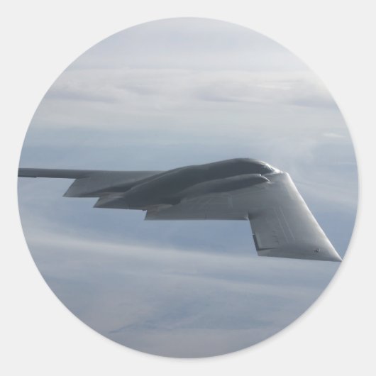 B-2 Spirit - Stealth Bomber Ronde Sticker (Voorkant)