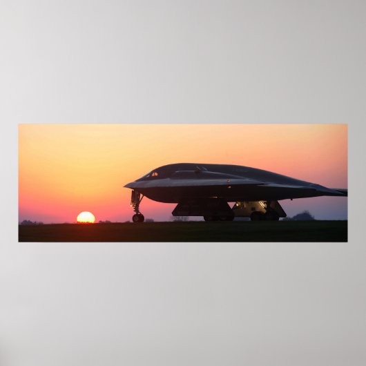 B-2 Spirit Stealth Bomber Vliegtuig Poster (Voorkant)
