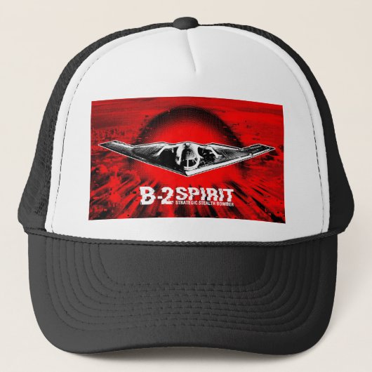 B-2 Spirit Trucker Hat Trucker Hat Trucker Pet (Voorkant)