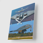 B-2 SPIRIT VIERKANTE KLOK (Hoek)