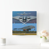 B-2 SPIRIT VIERKANTE KLOK (Huis)