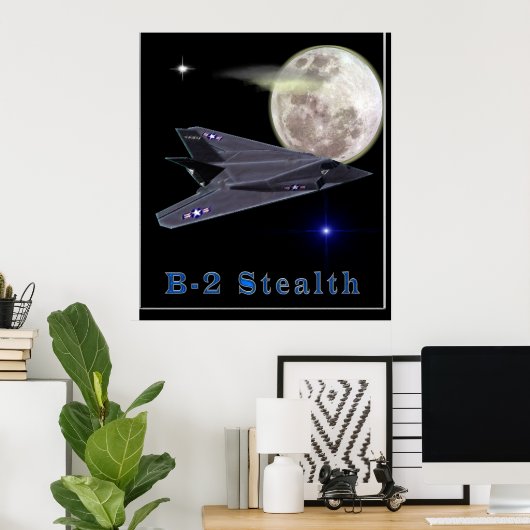 b-2 stealth bomber poster (Thuiskantoor)