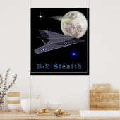 b-2 stealth bomber poster (Keuken)