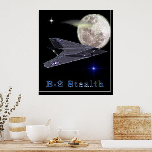 b-2 stealth bomber poster (Keuken)