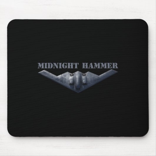 B-2 Stealth Jet Shirt Operatie Midnight Hammer _1 Muismat (Voorkant)