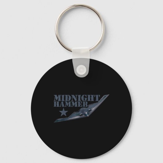 B-2 Stealth Jet Shirt Operatie Midnight Hammer Sleutelhanger (Voorkant)