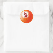 B 3 BINGO BALL RONDE STICKER (Tas)