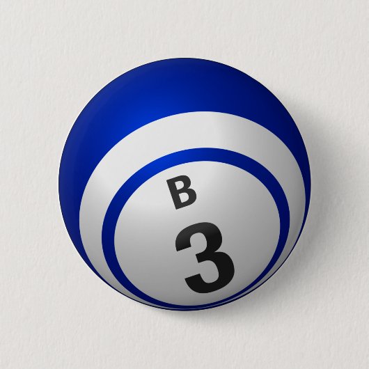 B 3 bingo ronde button 5,7 cm (Voorkant)