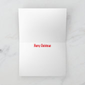 B 49 Canada Geese on Foggy River Christmas Card Bedankkaart (Binnen)