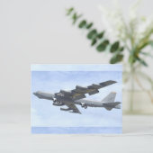 B-52 BOMBER BRIEFKAART (Staand voorkant)