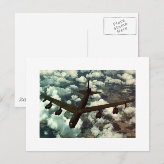 B-52 Bomber Briefkaart (Voorkant / Achterkant)