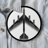 B-52 Peace Button (In situ)