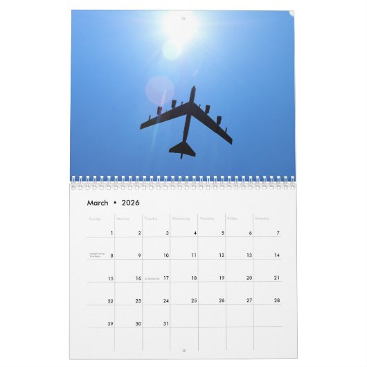 B-52 Stratofort Kalender (Mar 2026)