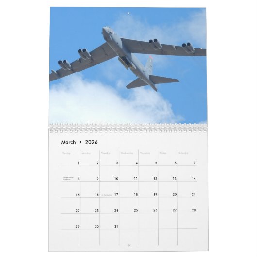 B-52 Stratofort Kalender (Mar 2026)