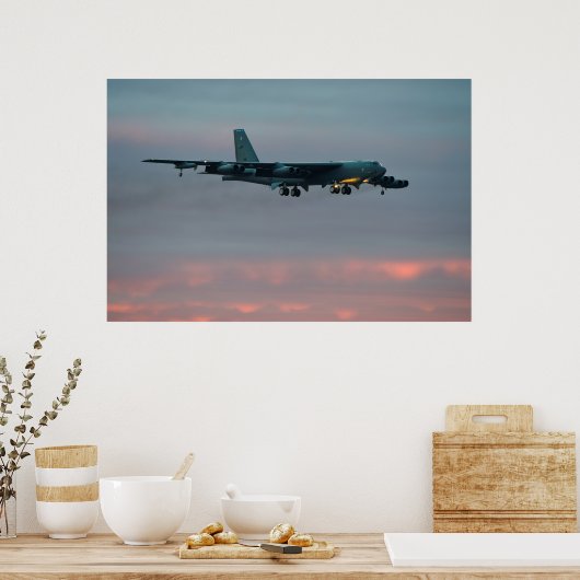 B-52 Stratofort Vliegtuig Poster (Keuken)