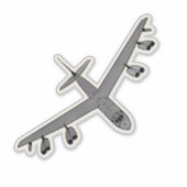 B-52 Stratofortress, Bomber Vliegtuig Sticker (Voorkant)