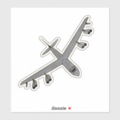 B-52 Stratofortress, Bomber Vliegtuig Sticker (Vel)