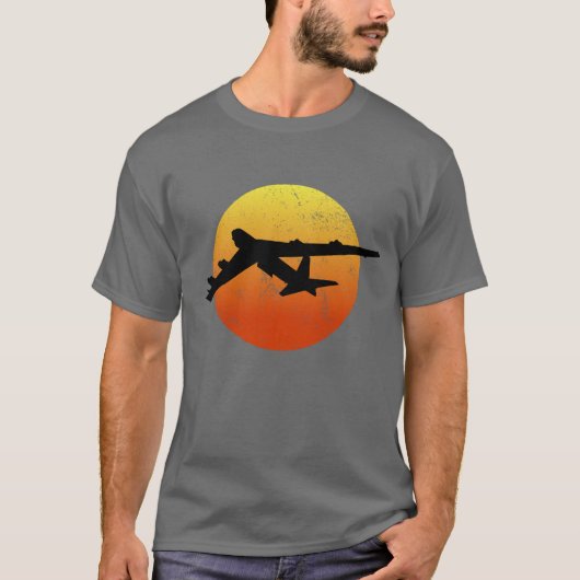 B-52 Stratofortress Silhouette Sunset Bomber B52 T-shirt (Voorkant)