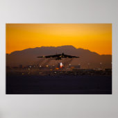 B-52 Stratofortress Sunset Poster (Voorkant)