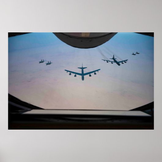B-52 Stratofortress tanken Poster (Voorkant)