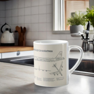 B-52 Stratofortress - Vliegtuig Blauwdruk Plannen  Koffiemok