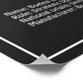 B-52 Stratofortress - Vliegtuig Blauwdruk Plannen  Poster (Hoek)