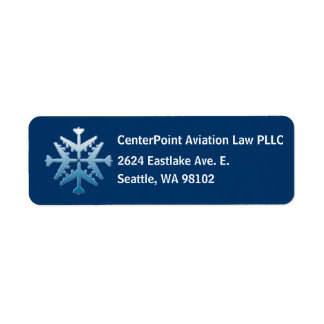 B-52 Vliegtuig Snoflake Etiket