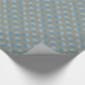 B-52 Vliegtuig Snowflake Cadeaupapier (Hoek)