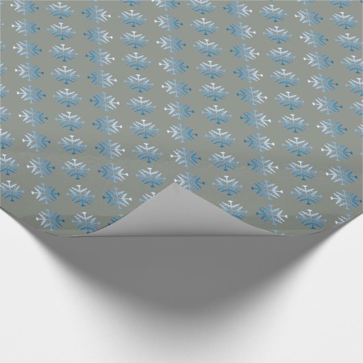 B-52 Vliegtuig Snowflake Cadeaupapier (Hoek)