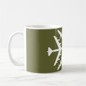 B-52 Vliegtuig Snowflake Koffiemok (Links)