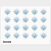 B-52 Vliegtuig Snowflake Ronde Sticker (Vel)