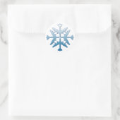 B-52 Vliegtuig Snowflake Ronde Sticker (Tas)