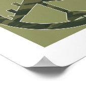 B-52 - Vrede door kracht - Vredessymbool Poster (Hoek)