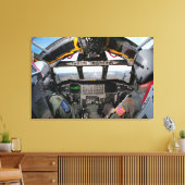 B-52H STRATOFORTRESS COCKPIT 24x36 Canvas Afdruk (Insitu (Woonkamer))