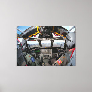 B-52H STRATOFORTRESS COCKPIT 32x48 Canvas Afdruk
