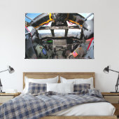 B-52H STRATOFORTRESS COCKPIT 32x48 Canvas Afdruk (Insitu (Slaapkamer))