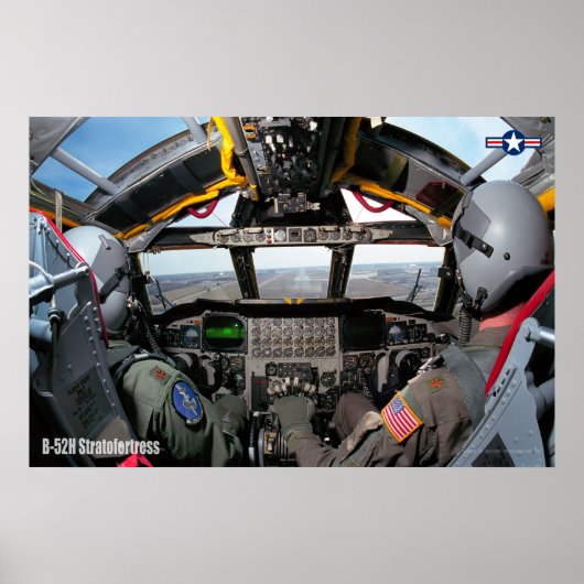 B-52H STRATOFORTRESS COCKPIT POSTER (Voorkant)