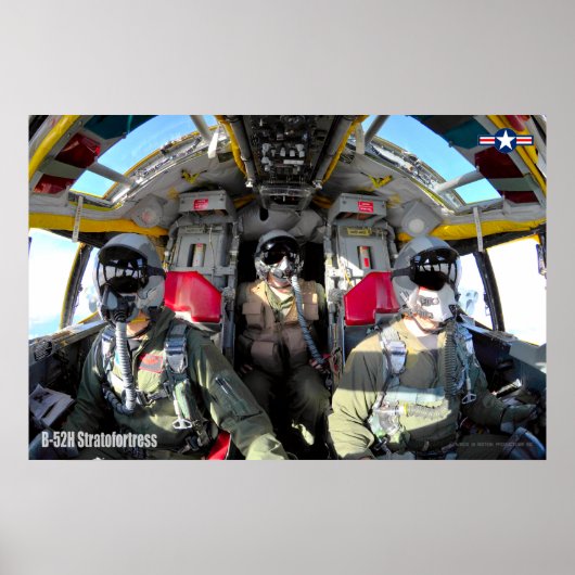 B-52H STRATOFORTRESS COCKPIT POSTER (Voorkant)
