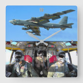 B-52H STRATOFORTRESS VIERKANTE KLOK (Voorkant)