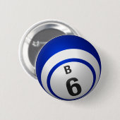 B 6 bingo ronde button 5,7 cm (Voorkant /achterkant)