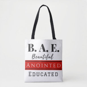 B.A.E. canvas tas met zwarte riemen (Christelijk)